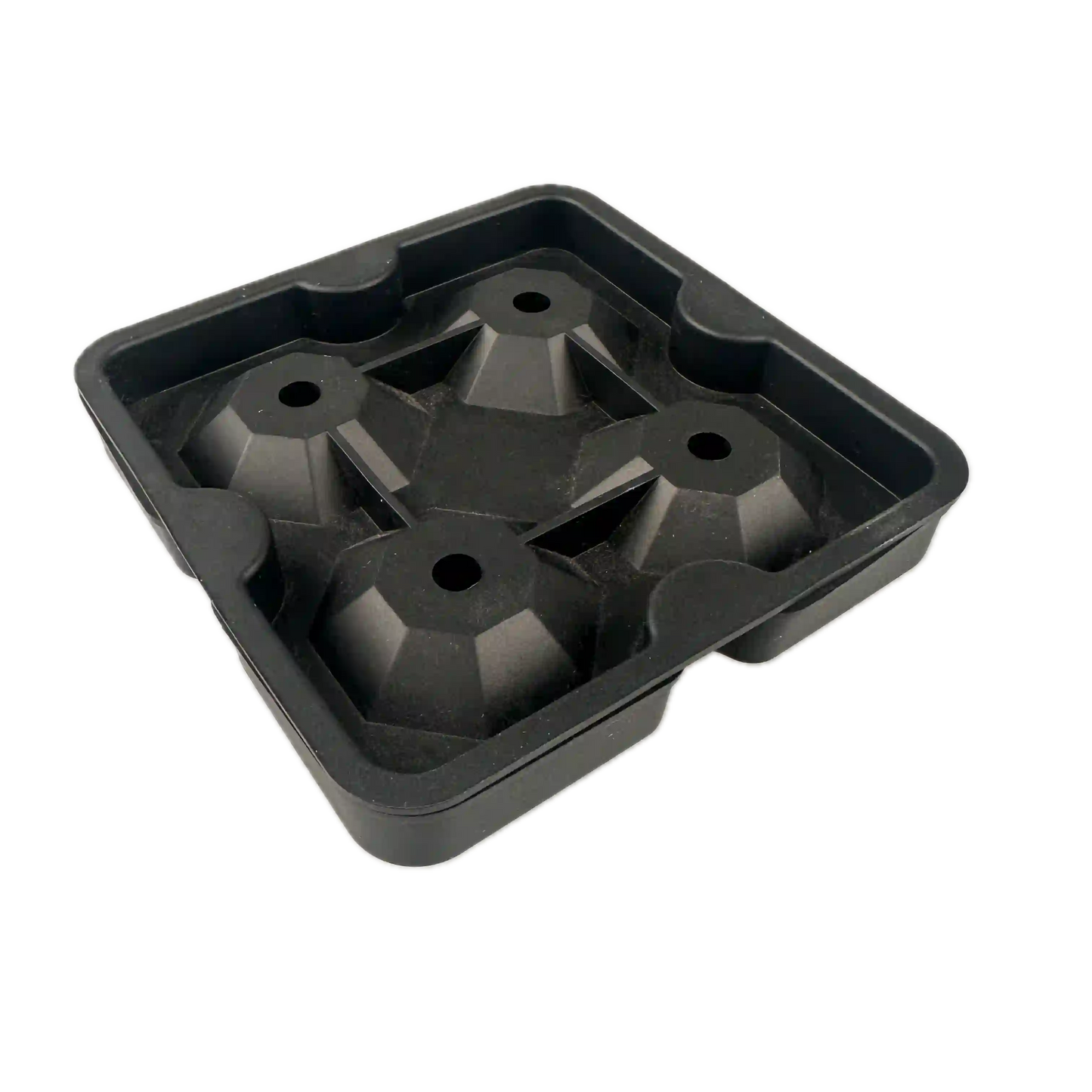 Siliconen Diamant IJsblokjesvorm - 4 Diamant IJsblokjes 4 x 3,5 cm BPA-vrij voor Whisky & Cocktails - Mood4Whisky