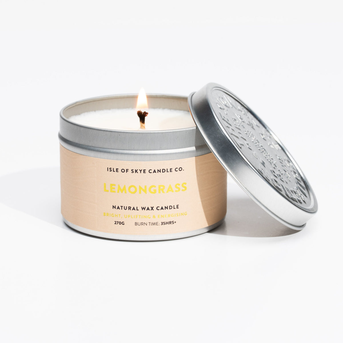 Sojawaskaars Lemongrass Travel Container - Isle of Skye Candle Company