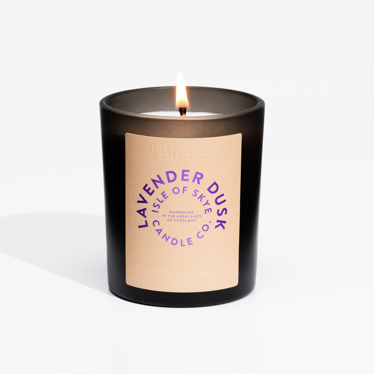 Sojawaskaars Lavender Dusk Black Tumbler - Isle of Skye Candle Company