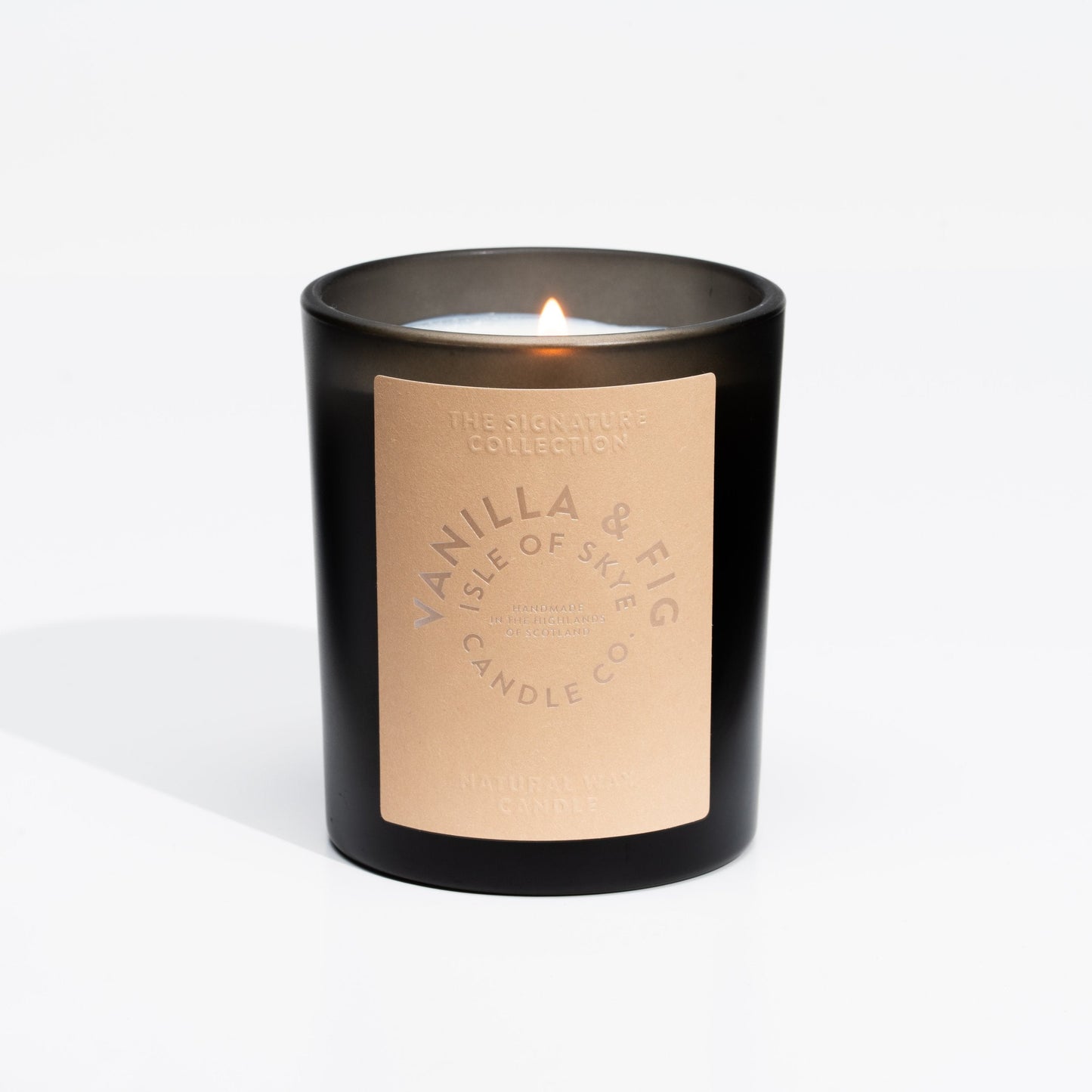 Sojawaskaars Vanilla & Fig Black Tumbler - Isle of Skye Candle Company