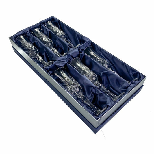 Champagneglazen Skye 6 stuks - Geschenkverpakking - Loodkristal - Glencairn Crystal Scotland by MoodCompanyNL
