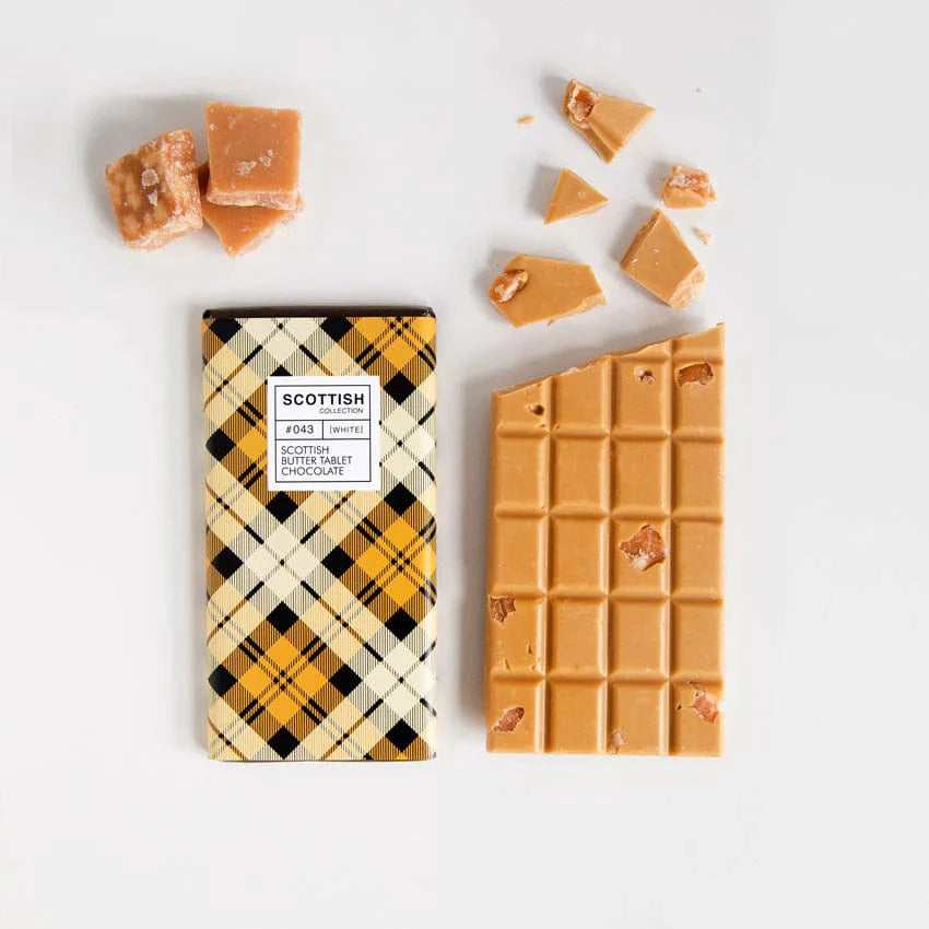 Chocoladereep Goud met Schotse Fudge - 100 gram - Handmade in Scotland by MoodCompanyNL
