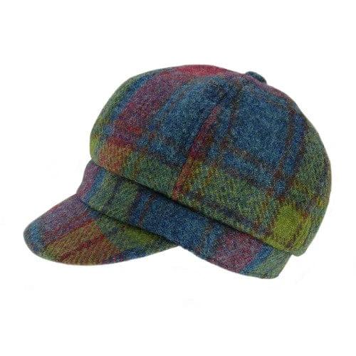 Dames Cap Multi Colour - one size - Harris Tweed - Glen Appin of Scotland by MoodCompanyNL