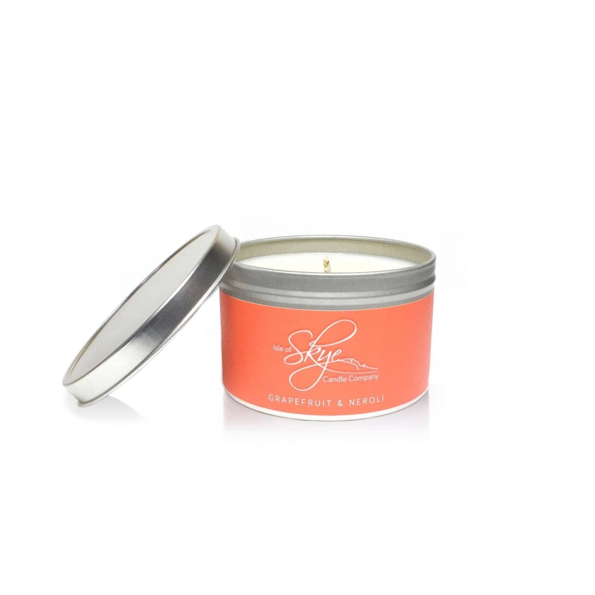 MoodCompanyNL - Geurkaars Grapefruit & Neroli Blikje - 30 uur - Sojawas - Isle of Skye Candle - 5060346381589