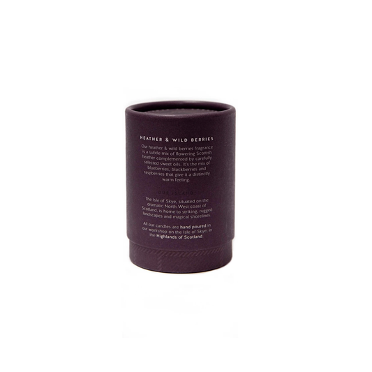 Geurkaars Heide en Wilde Bessen Mini - 20 uur - Sojawas - Isle of Skye Candle by MoodCompanyNL
