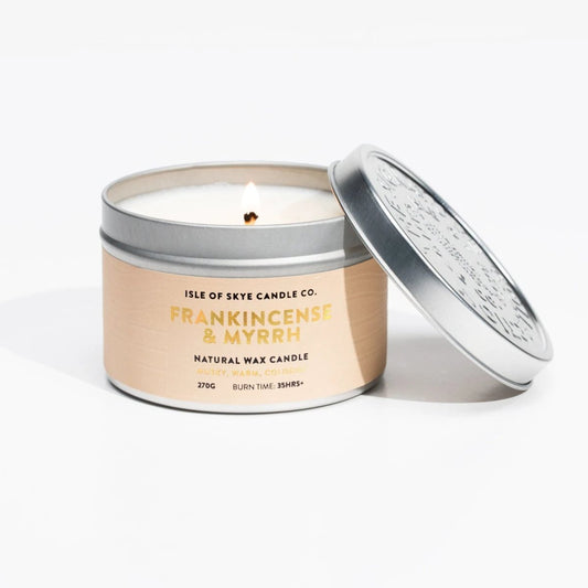 Geurkaars Wierook Blikje - 30 uur - Sojawas - Isle of Skye Candle by MoodCompanyNL