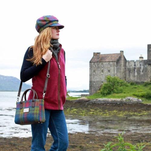 Handtas Brora Multi Colour - Ritssluiting - Draagband - Harris Tweed - Glen Appin of Scotland by MoodCompanyNL