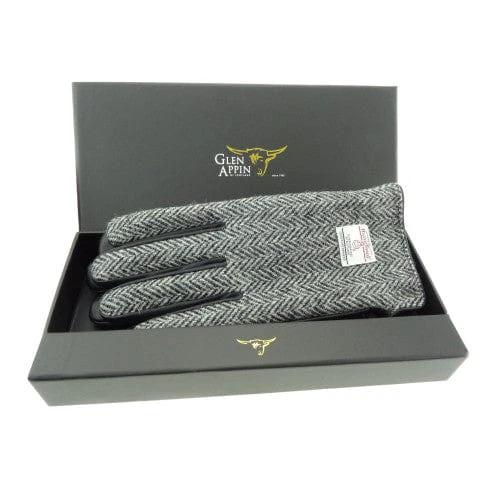 elegante herren handschuhe Elegante Herrenhandschuhe Schwarz Weiß - Harris Tweed