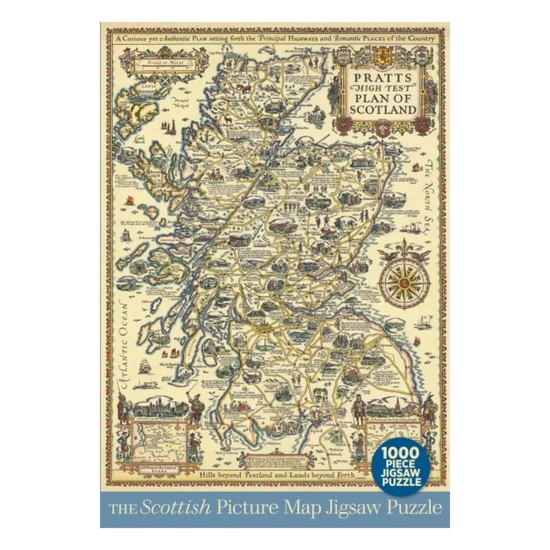 Jigsaw Scottish Picture Map - 1000pc by Mood Company
