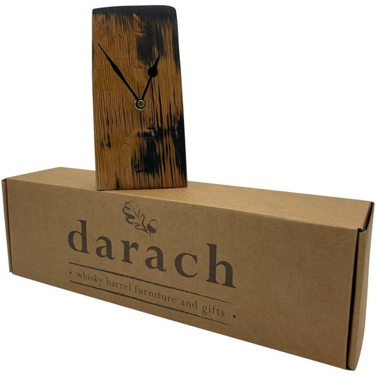 Klok small van oude whiskyvaten - circa 20 cm hoog - Handgemaakt - Darach Scotland by MoodCompanyNL
