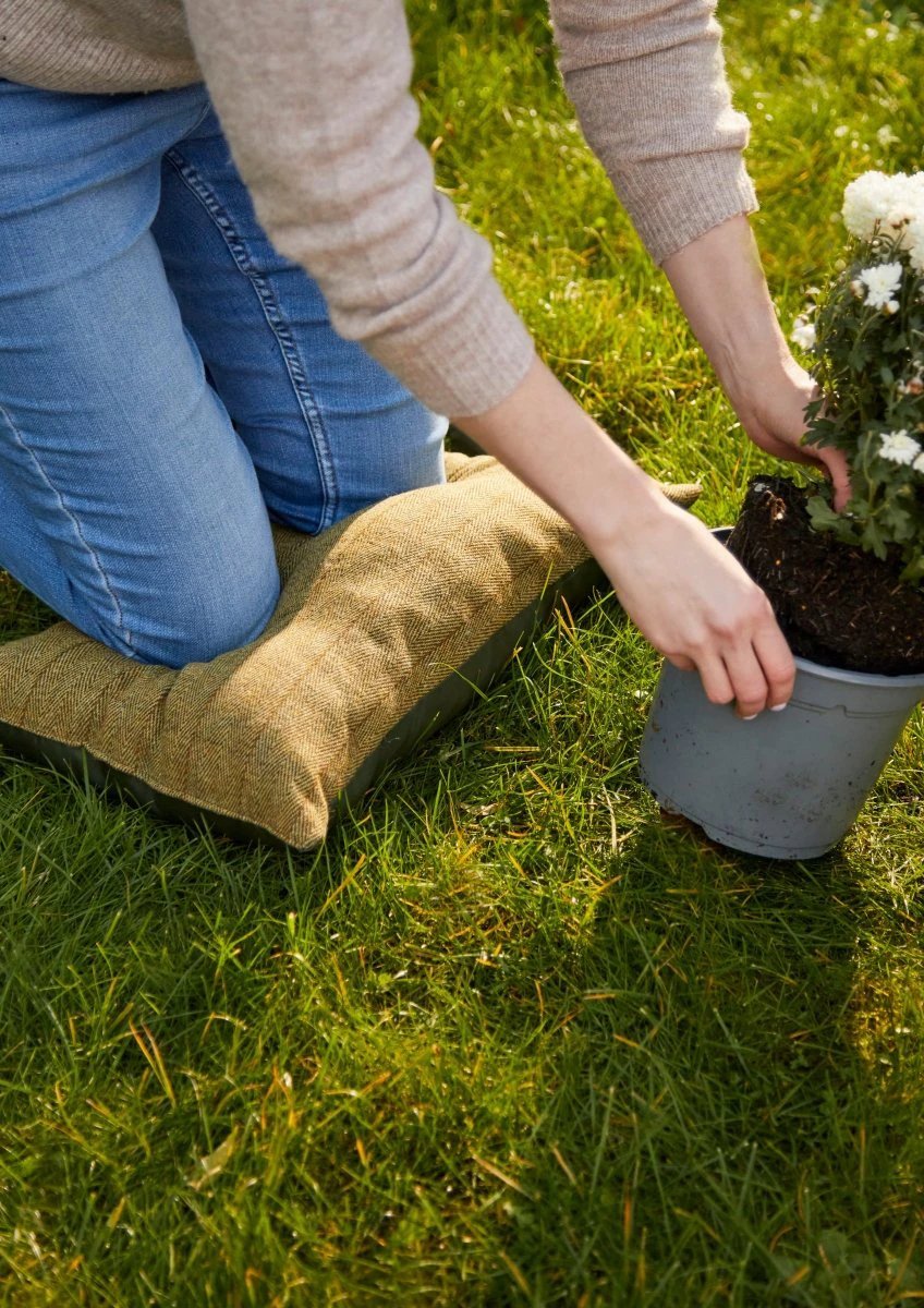 Kniekussen Bosgroen - Tweed - 51x36 - Tweedmill by MoodCompanyNL