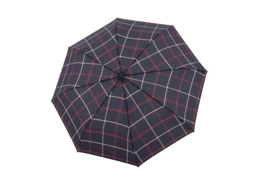 Paraplu Blauw Geruit - Carbon - Dsn 100 cm - Lengte 89 cm - Doppler by MoodCompanyNL