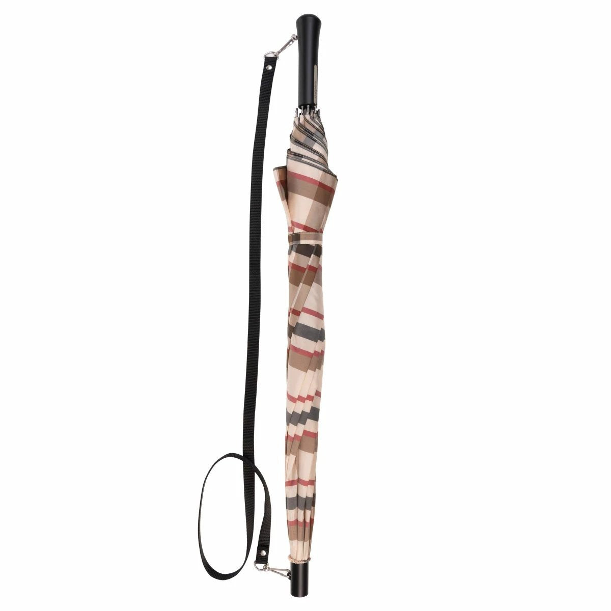 Paraplu Burgund Rood Beige - Fiberglass - Dsn 103 cm - Lengte 79 cm - Doppler by MoodCompanyNL