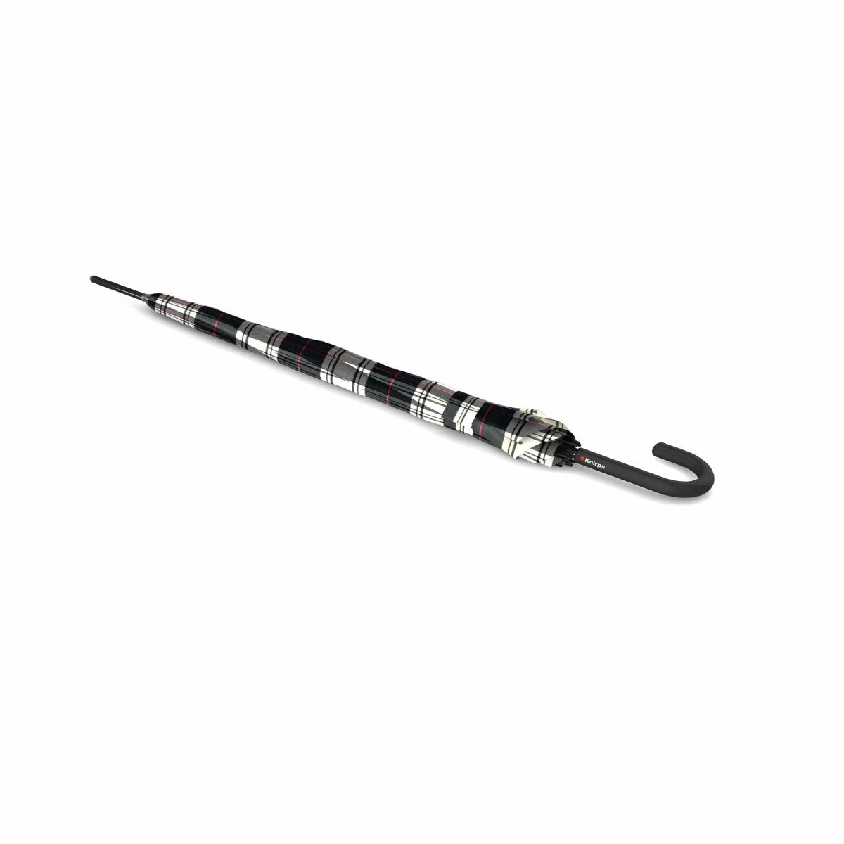 MoodCompanyNL - Paraplu Geruit Zwart Wit - T760 - Dsn 105 cm - Lengte 88 cm - Knirps - 9003034281408