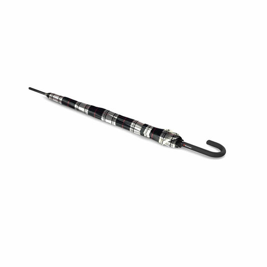 Paraplu Geruit Zwart Wit - T760 - Dsn 105 cm - Lengte 88 cm - Knirps by MoodCompanyNL