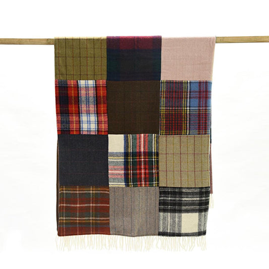MoodCompanyNL - Patchwork plaid TARTAN TWEED - 180x220 - Uniek - Tweedmill UK - 5060067703882