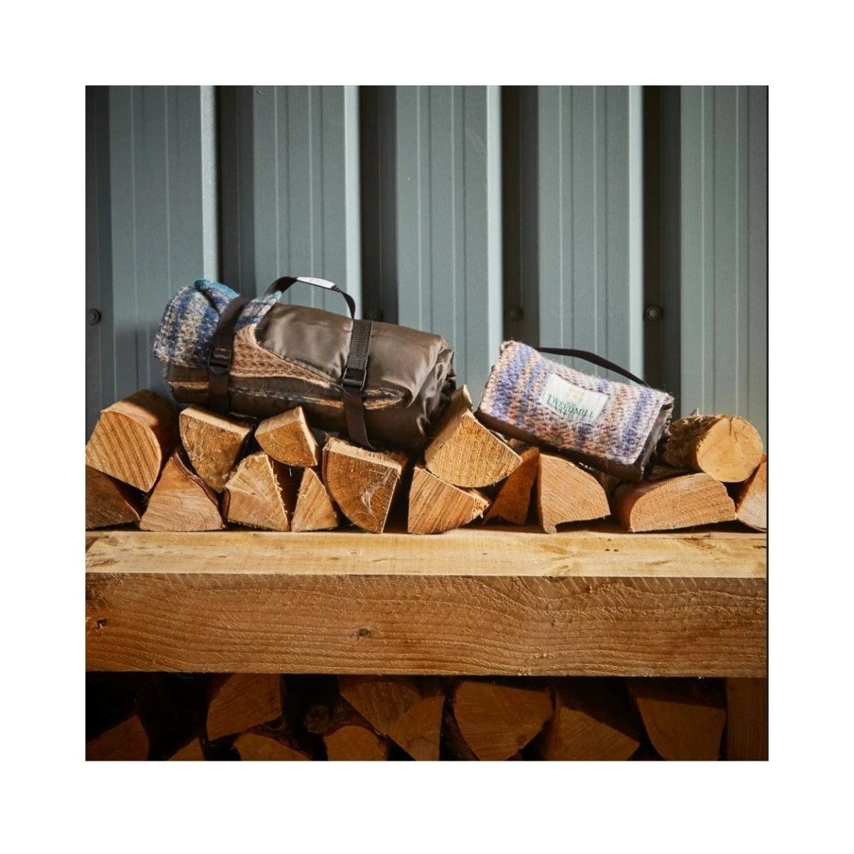 Picknickkleed Walker Op goed geluk - Gerecycled Wol - Waterdicht - 66 × 98cm - Tweedmill by MoodCompanyNL