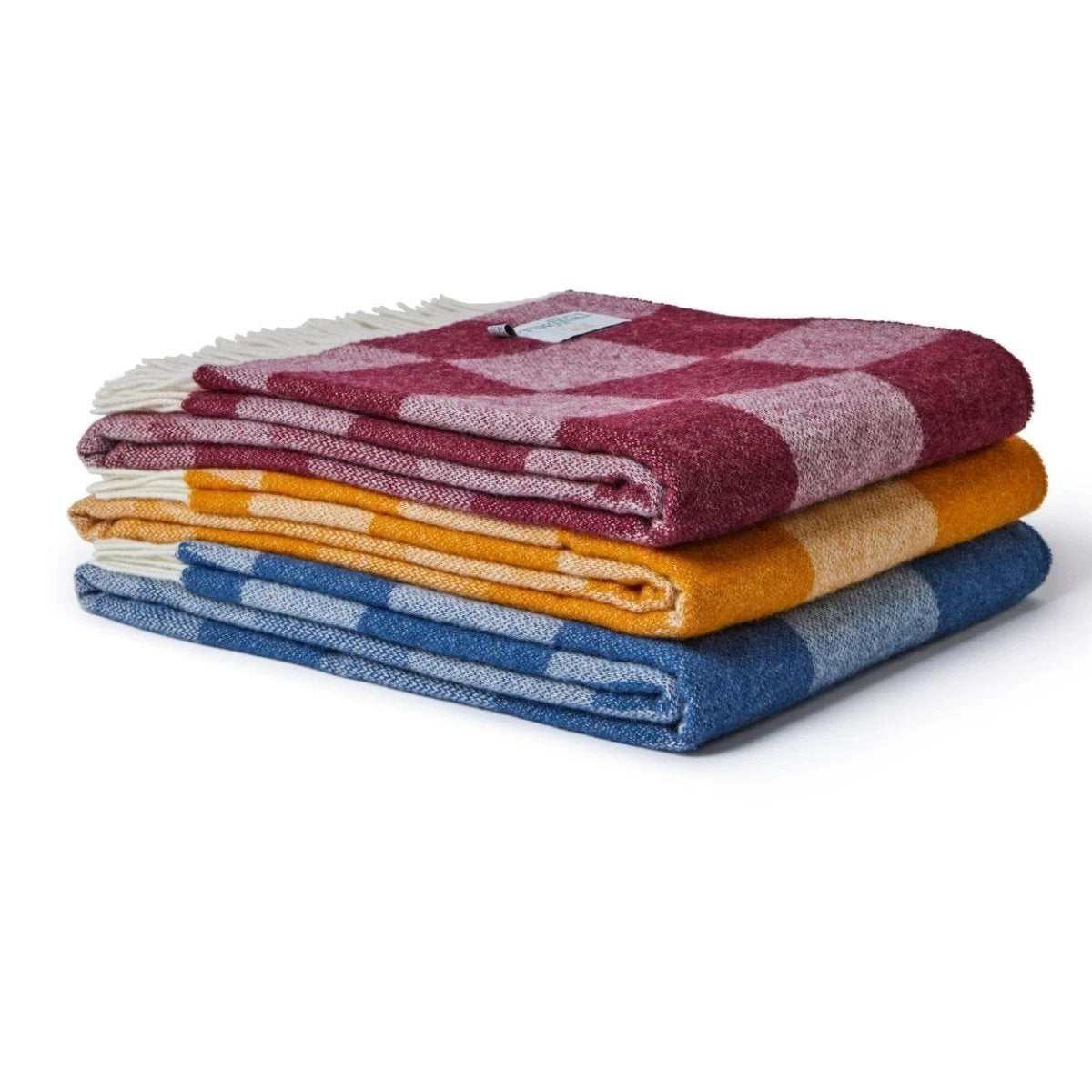 Plaid Bijou Blauw - 150x183 - Nieuw Wol - Tweedmill UK by MoodCompanyNL