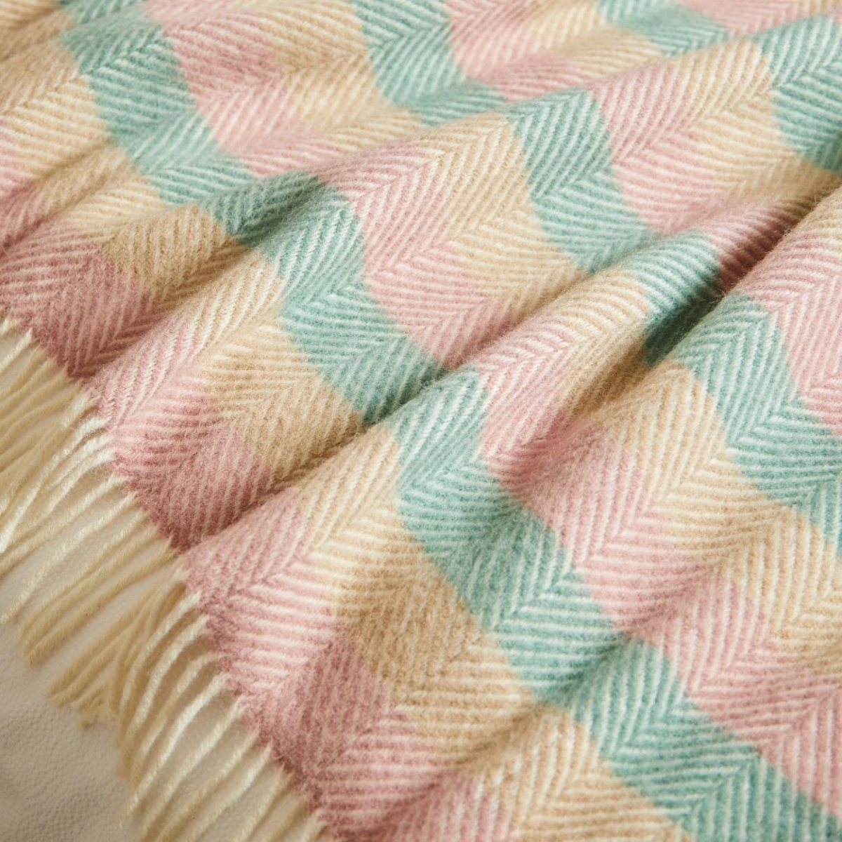 Plaid Summer Breeze Stripe - 150x183 - Nieuw Wol - Tweedmill UK by Mood Company