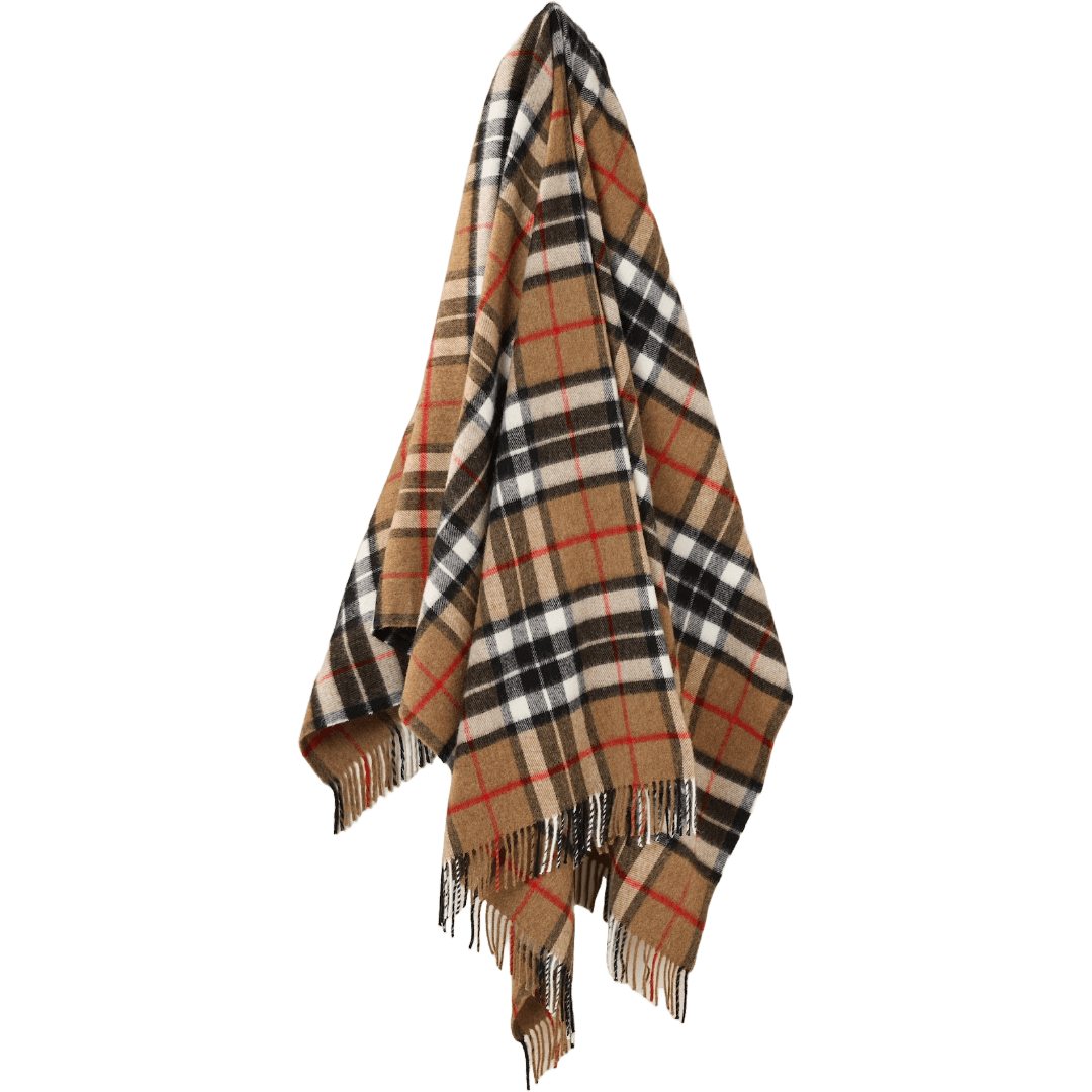 Plaid Tartan Camel Thompson - Merino Lamswol - 140x185 - Bronte by Moon Scotland by MoodCompanyNL