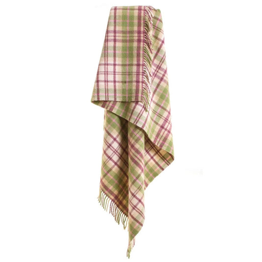 Plaid Tartan Cottage Roze - 150x183 - Nieuw Wol - Tweedmill UK by MoodCompanyNL