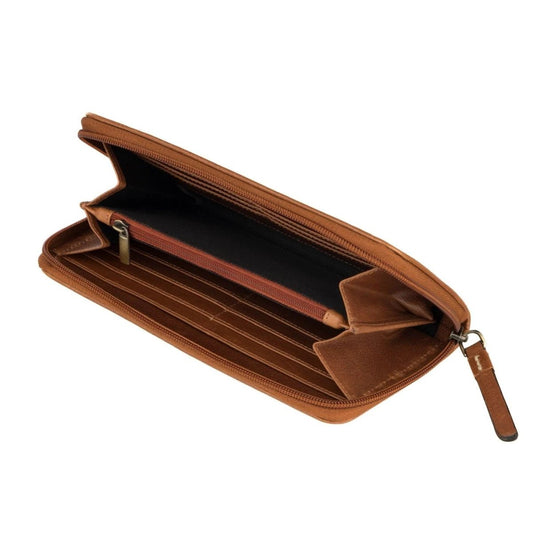 Portemonnee Blauw Tartan & Leer | 12 Pasjes | Das Impex by MoodCompanyNL