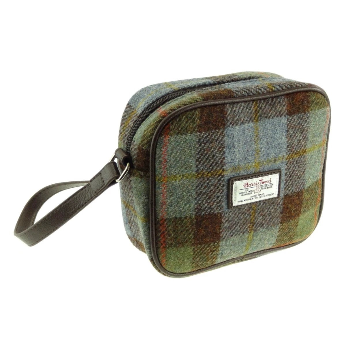 Schoudertas Almond MacLeod Tartan - 19x21x7 - Harris Tweed - Glen Appin of Scotland by MoodCompanyNL