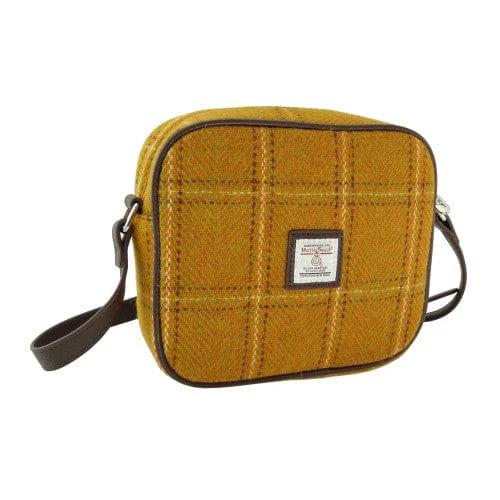 Schoudertas Almond Mosterdgeel (English Mustard) - 19x21x7 - Harris Tweed - Glen Appin of Scotland by MoodCompanyNL