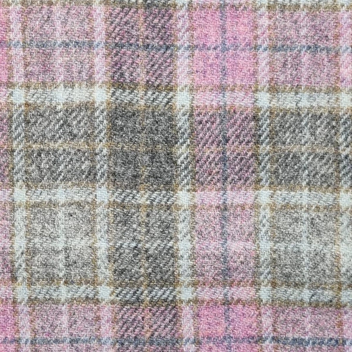 Schoudertas Fiddich Zacht Roze Buchanan - Small - Ritssluiting - Harris Tweed - Glen Appin of Scotland by MoodCompanyNL
