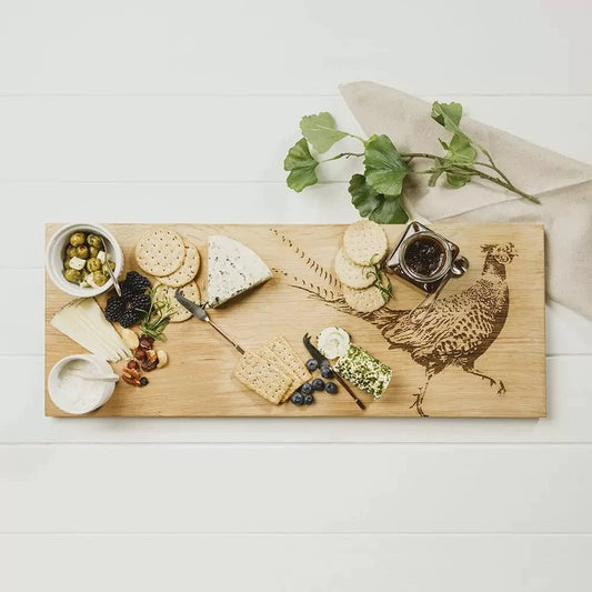 Serveerplank Fazant Groot - 60x25 - Schots Eikenhout - Scottish Made by MoodCompanyNL