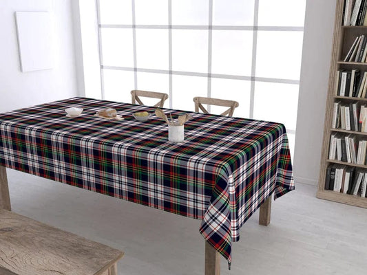 MoodCompanyNL - Tafelkleed Tartan Marino geruit Large - 140x220 - Vlekbestendig - Geïmpregneerd Katoen - Mood Company - 6095641396357