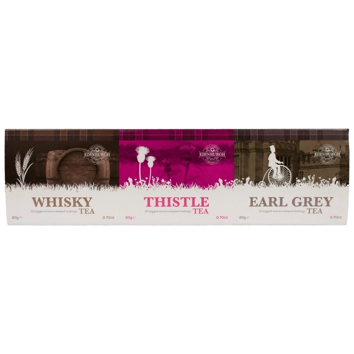 Thee 3 soorten SCOTTISH FLAVOURED - Theezakjes - Edinburgh tea and coffee by MoodCompanyNL