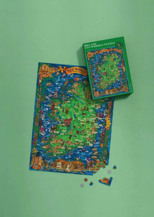 Whiskey puzzel Ireland - 1000 stukjes - 14+ - Water & Wines Sweden by Mood4whisky