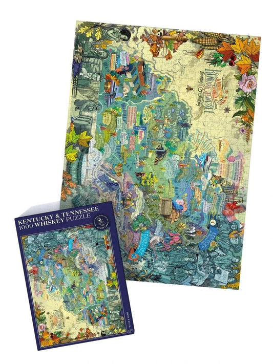 MoodCompanyNL - Whisky puzzel Kentucky & Tennessee - 1000 stukjes - 14+ - Water & Wines Sweden - 7350121880313
