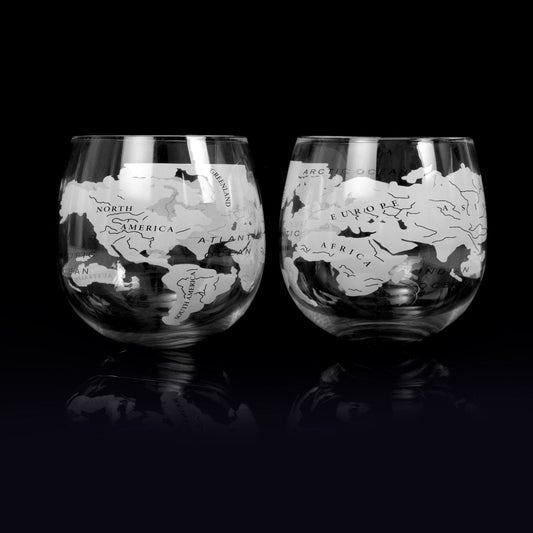 MoodCompanyNL - Whiskyglas Globe Rockers set van 2 - 300ml - Bar Originale - 5013313004271