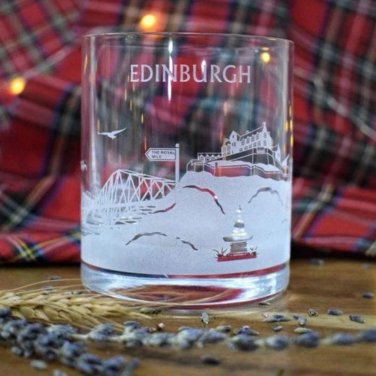 Whiskyglas Skyline Edinburgh - Gegraveerd - Glencairn Crystal Scotland by MoodCompanyNL