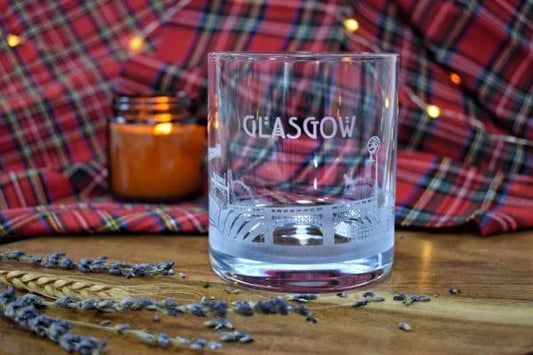 Whiskyglas Skyline Glasgow - Gegraveerd - Glencairn Crystal Scotland by MoodCompanyNL