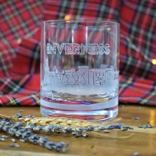 Whiskyglas Skyline Inverness - Gegraveerd - Glencairn Crystal Scotland by MoodCompanyNL