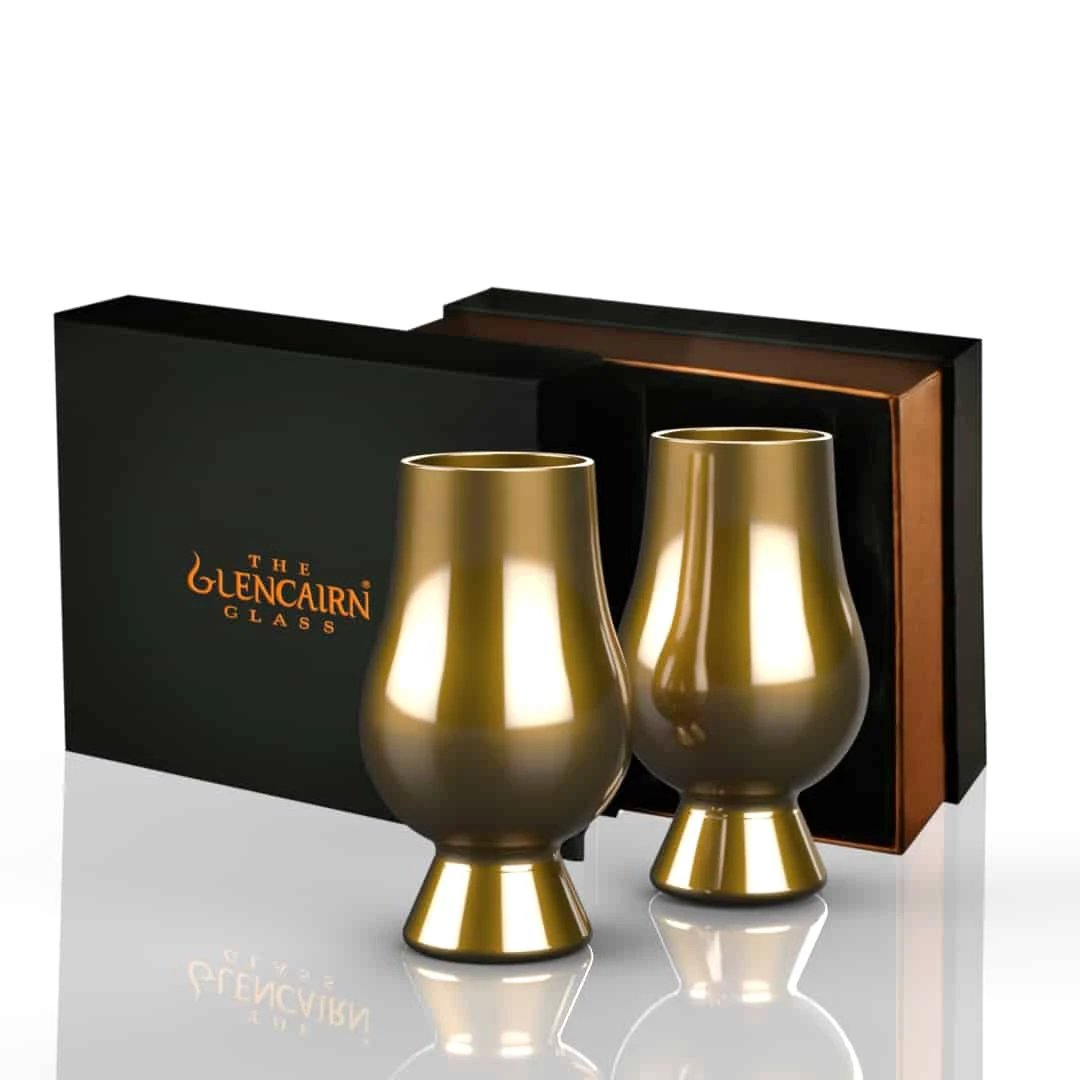 Whiskyglazen Goud 2 stuks - Blind Tasting - Geschenkverpakking - Glencairn Crystal Scotland by MoodCompanyNL