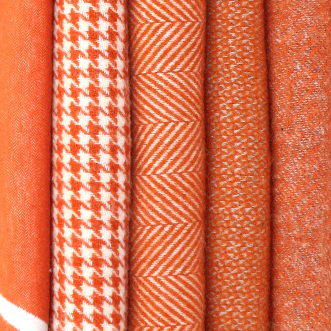 Oranje plaids