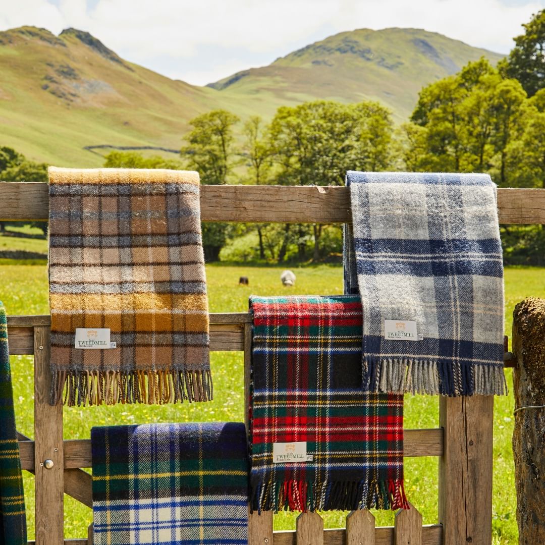 Tartan-Plaids für ein Vintage-Interieur