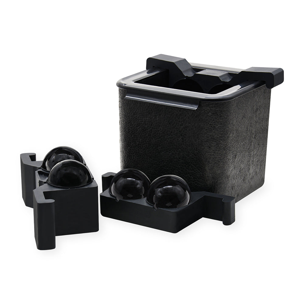 Professionele Crystal Clear IJsbalvorm - 4 Heldere IJsballen Ø 6 cm voor Whisky & Cocktails - Mood4Whisky
