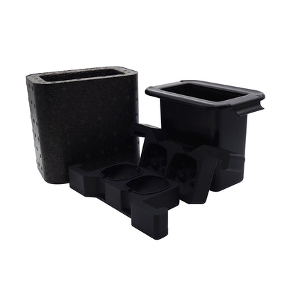 Professionele Crystal Clear Schedel IJsblokjesvorm - 2 Heldere Skull IJsblokjes 5 x 6 cm voor Whisky & Cocktails - Mood4Whisky