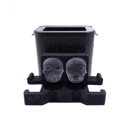 Professionele Crystal Clear Schedel IJsblokjesvorm - 2 Heldere Skull IJsblokjes 5 x 6 cm voor Whisky & Cocktails - Mood4Whisky