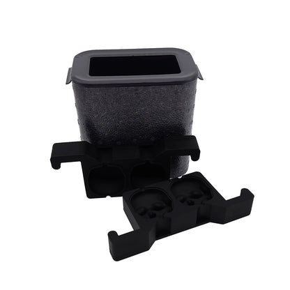 Professionele Crystal Clear Schedel IJsblokjesvorm - 2 Heldere Skull IJsblokjes 5 x 6 cm voor Whisky & Cocktails - Mood4Whisky