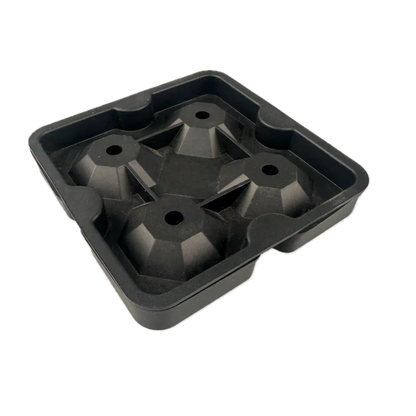 Siliconen Diamant IJsblokjesvorm - 4 Diamant IJsblokjes 4 x 3,5 cm BPA-vrij voor Whisky & Cocktails - Mood4Whisky