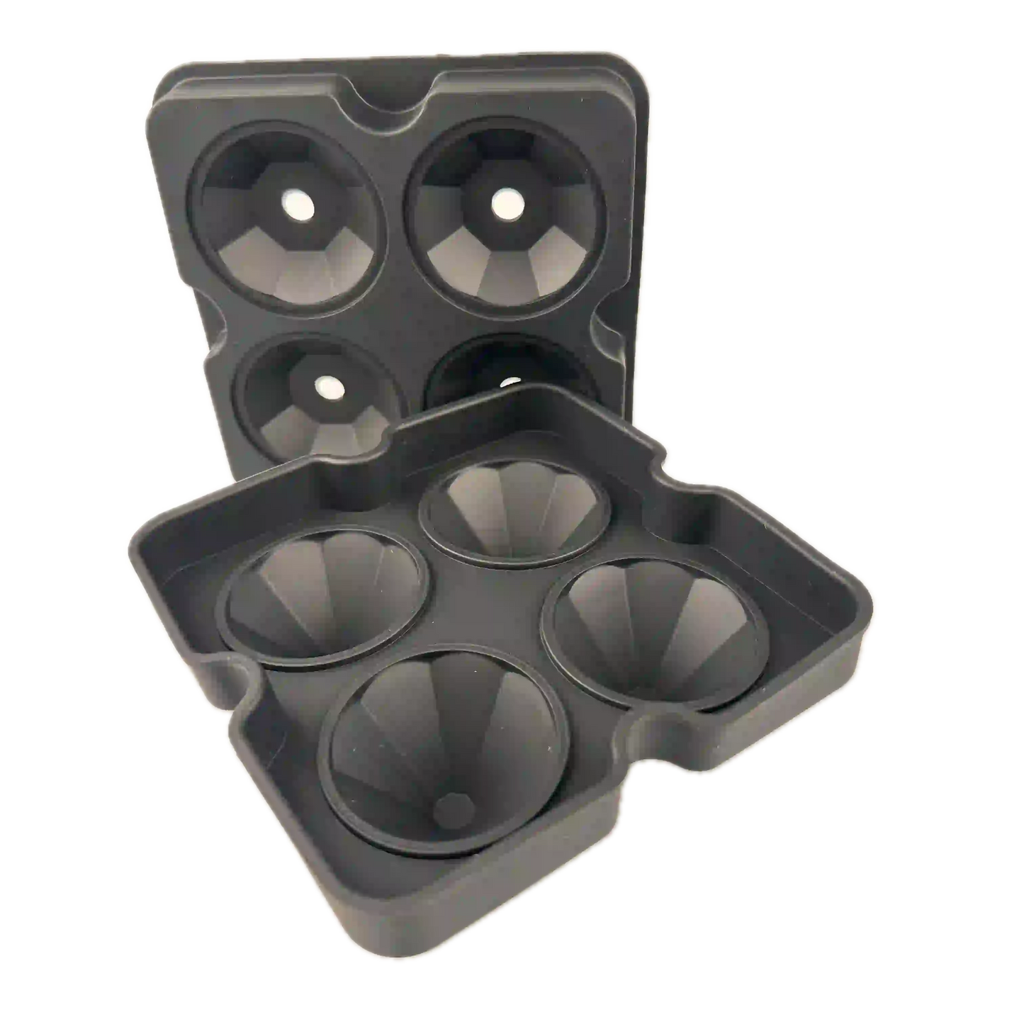 Siliconen Diamant IJsblokjesvorm - 4 Diamant IJsblokjes 4 x 3,5 cm BPA-vrij voor Whisky & Cocktails - Mood4Whisky