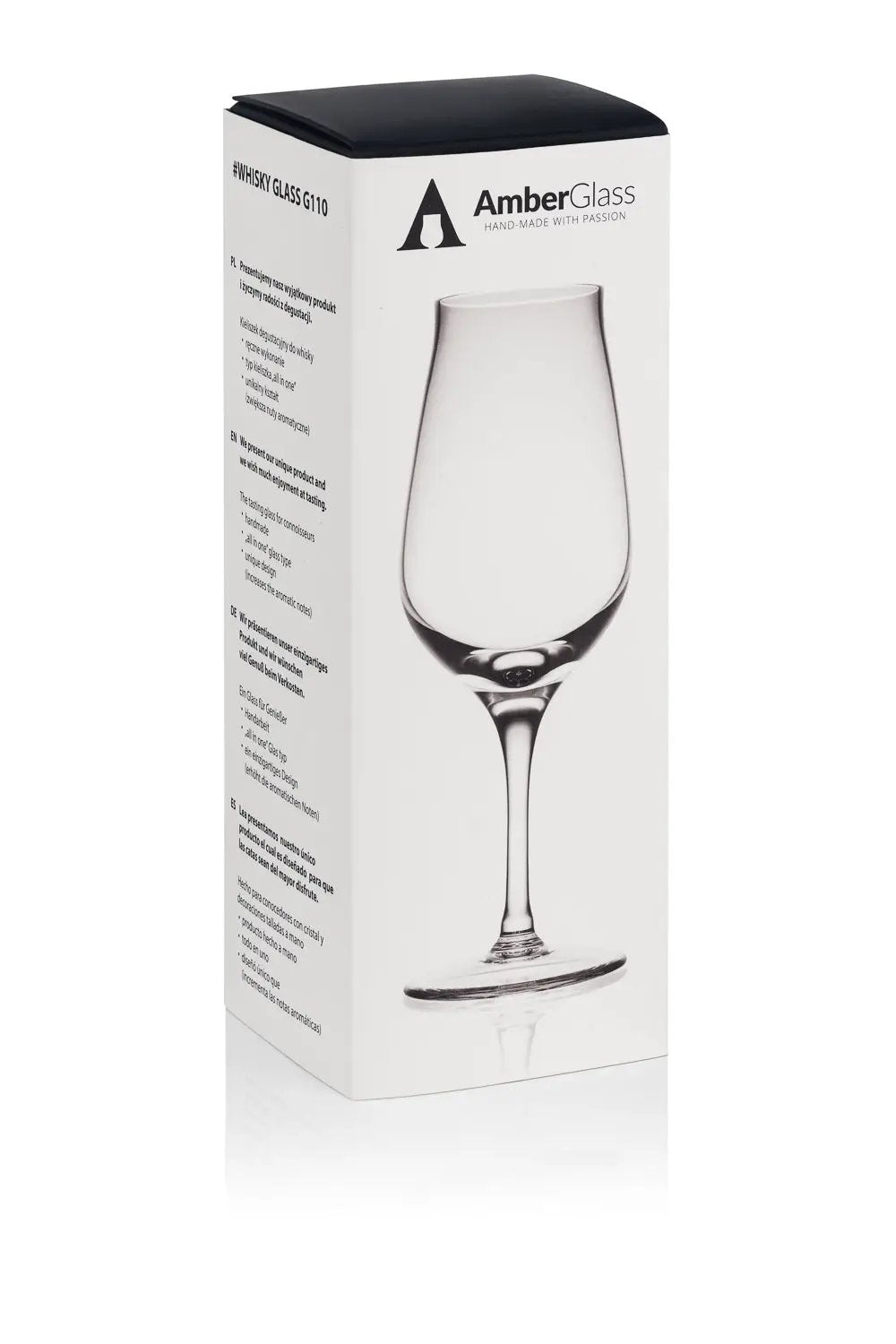 Whiskyglas G110 – 130 ml – handgemaakt – Amber Glass by Mood Company