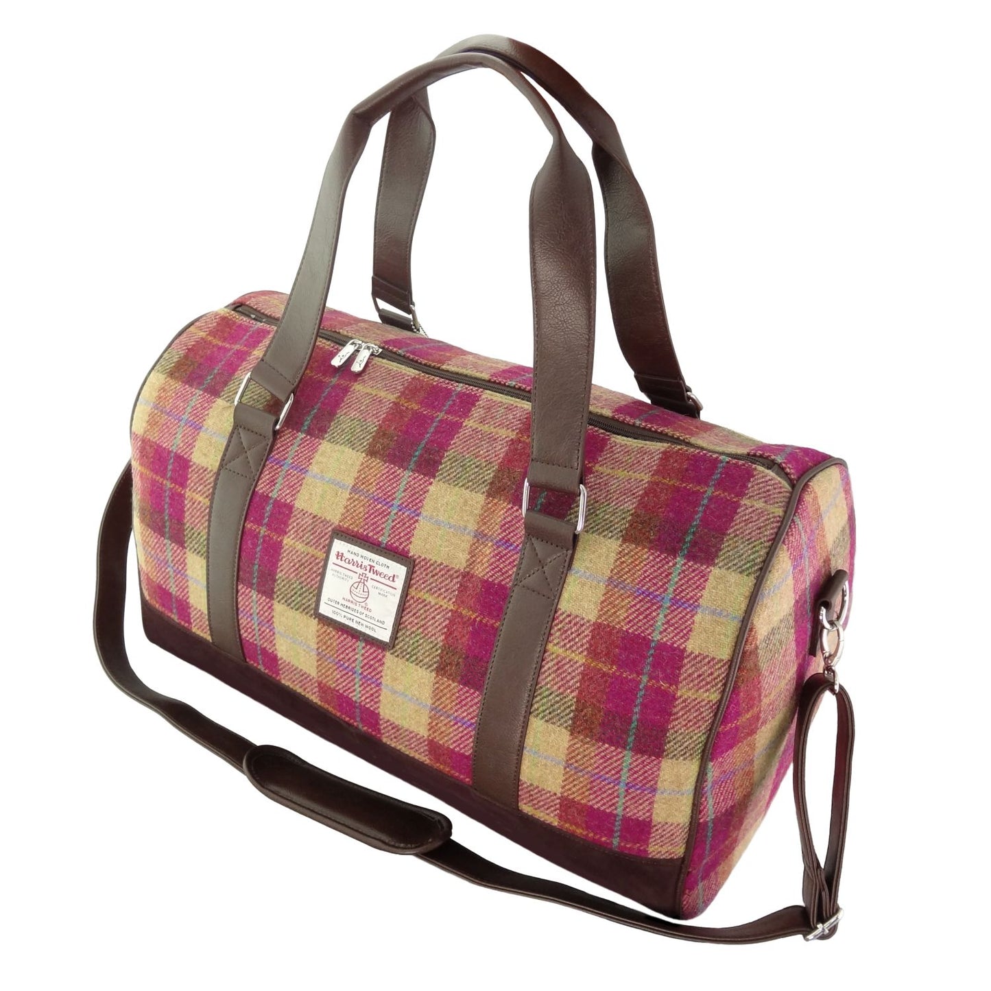 Reistas Clyde Burgundy & Sand - Harris Tweed - Extra Groot - Glen Appin of Scotland by MoodCompanyNL