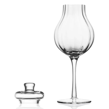 Whiskyglas G610 – 200 ml – mit Deckel – handgefertigt – Amber Glas